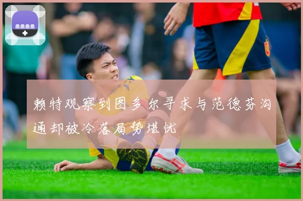 赖特观察到图多尔寻求与范德芬沟通却被冷落局势堪忧